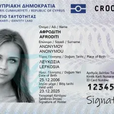 Dowód osobisty Republiki Cypru. Czy na Cypr można lecieć na dowód? Tak, ten dokument potwierdza tożsamość.