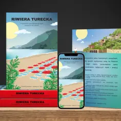 Przewodnik po turystycznych miastach Turcji: Riwiera Turecka. Plaża z leżakami i parasolami, góry i słońce.